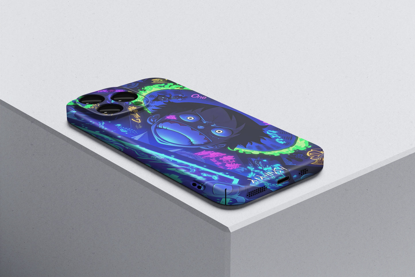 Luffy’s Colorful Adventure | One Piece 3D Printed Anime Phone Case