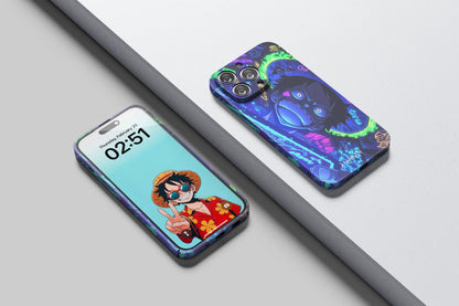 Luffy’s Colorful Adventure | One Piece 3D Printed Anime Phone Case