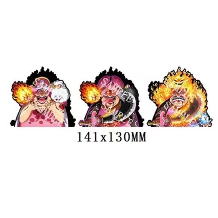 Autocollants 3D dégradés Luffy/Zoro/Nami