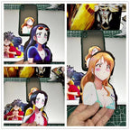 Autocollants 3D dégradés Luffy/Zoro/Nami