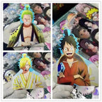 Autocollants 3D dégradés Luffy/Zoro/Nami