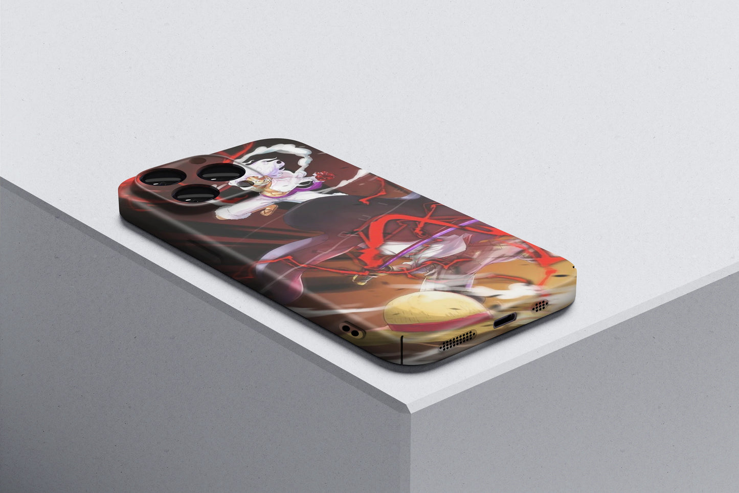 Luffy VS Shanks | One Piece 3D Printed Anime Phone Case