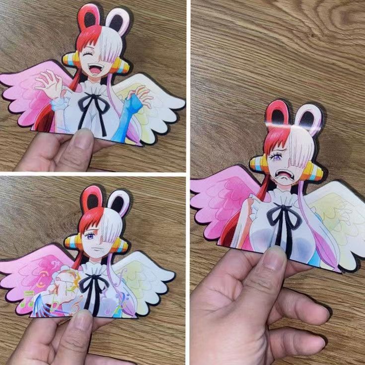 Autocollants 3D dégradés Luffy/Zoro/Nami