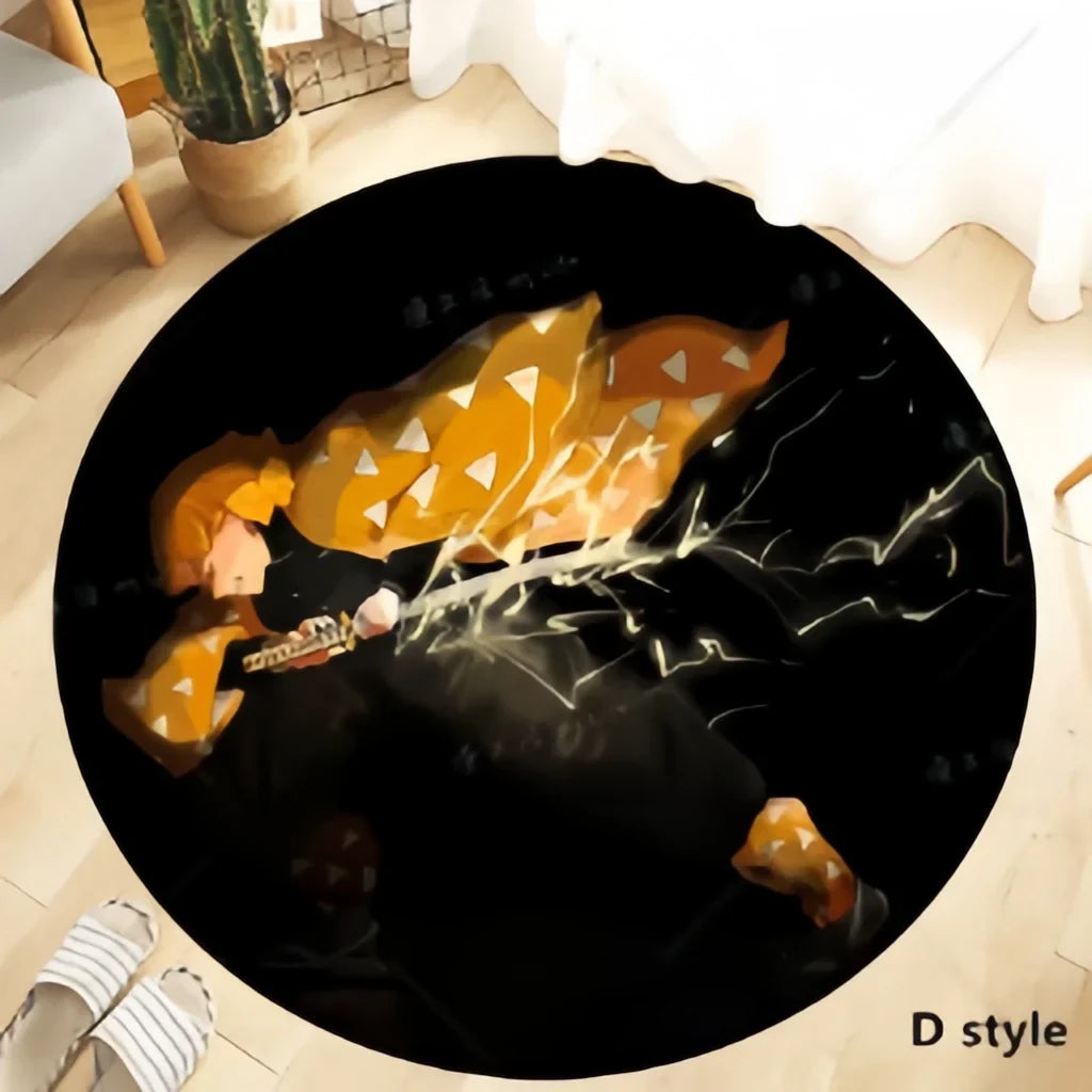 Tapis de maison Kamado Tanjirou fait à la main, écologique, antidérapant et confortable