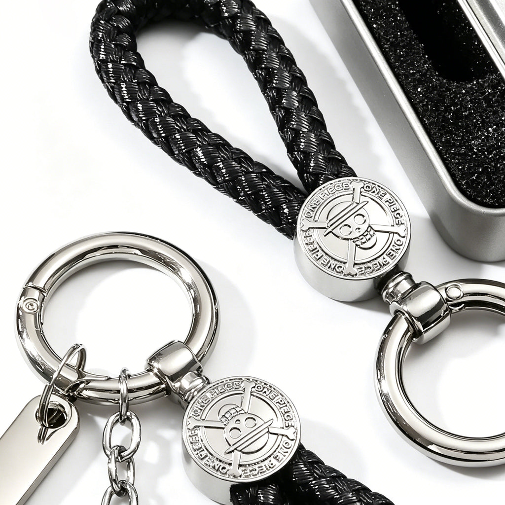 ONE PIECE Luffy Wanted Keychain with Mini Knife | Anime Bounty Tag Gift Set