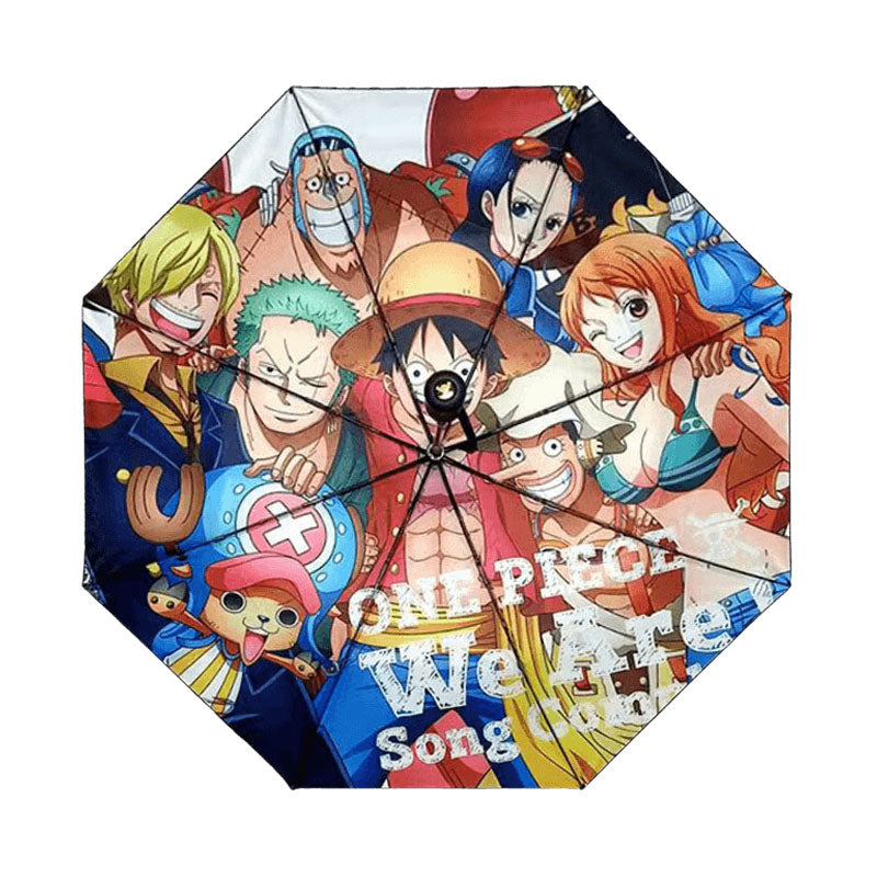 Luffy et d'autres personnages liés au parapluie de tendance, parasol