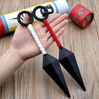Accessoire de Cosplay Naruto Uzumaki Ninja Kunai, Kunai en métal avec emballage en rouleau