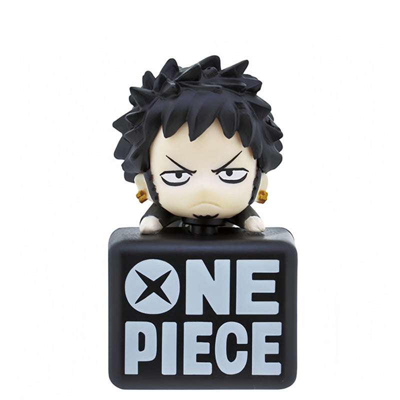Kit de garage mini-modèles de personnages mignons Luffy/Chopper/Law - Des personnages mignons qui égayent votre humeur au quotidien