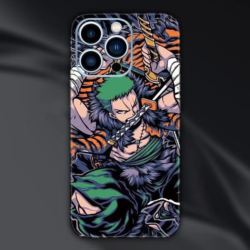 Film arrière de téléphone portable Luffy/Ace/Zoro iPhone, autocollant avec beau motif