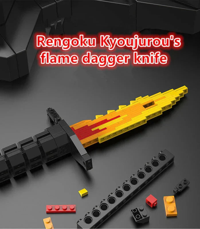 Maquette de jeu de construction flamme de Rengoku Kyoujurou