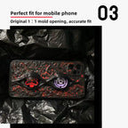 Coque de téléphone Sasuke Sharingan purement faite à la main, coque de téléphone en silicone anti-choc tendance Apple