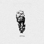 Autocollants de tatouage semi-permanents cool Uchiha Sasuke/Uzumaki/Hatake Kakashi