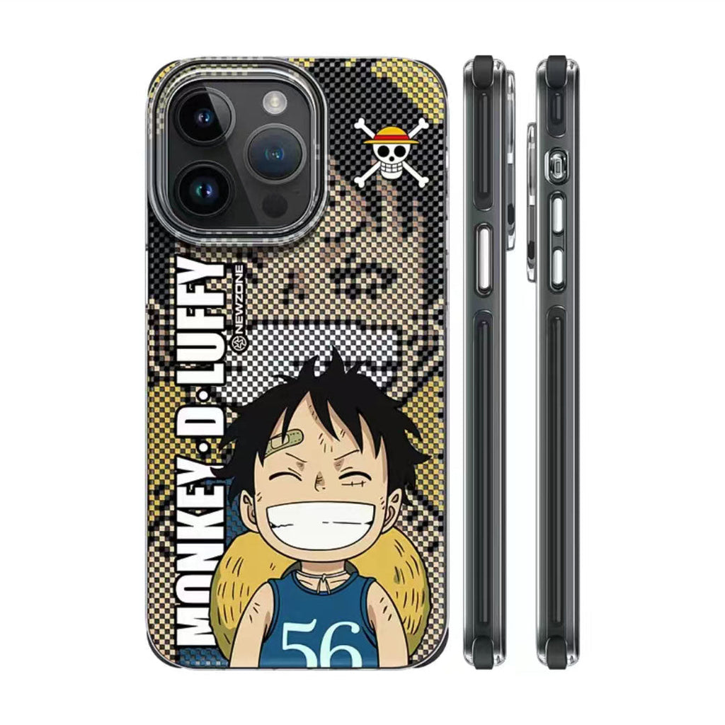 Coque Luffy/Zoro en silicone antichoc pour iPhone