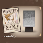 Boîte surprise lumineuse d'avis de recherche Luffy/Zoro/Nami