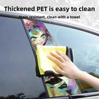 Autocollants laser de décoration de personnage pour colonne de voiture Tanjirou/Nezuko