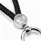 One Piece Anime Keychain Set - Braided Leather Wanted Poster Pendant Keychain