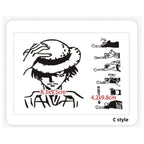 Autocollants de tatouage unisexe Ace/Law imperméables