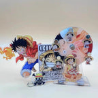 Décoration tour de Luffy/Ace/Sabo en acrylique avec grande roue
