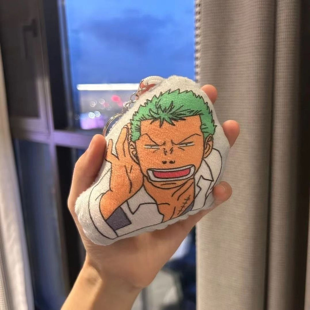 Porte-clés Luffy/Zoro avec Phrases Cultes