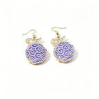 Boucles d'oreilles pendantes en émail One Piece Fruit du Démon Pyro-Fruit de Ace