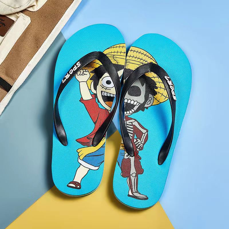 Pantoufles Luffy/Chopper confortables, douces et élégantes
