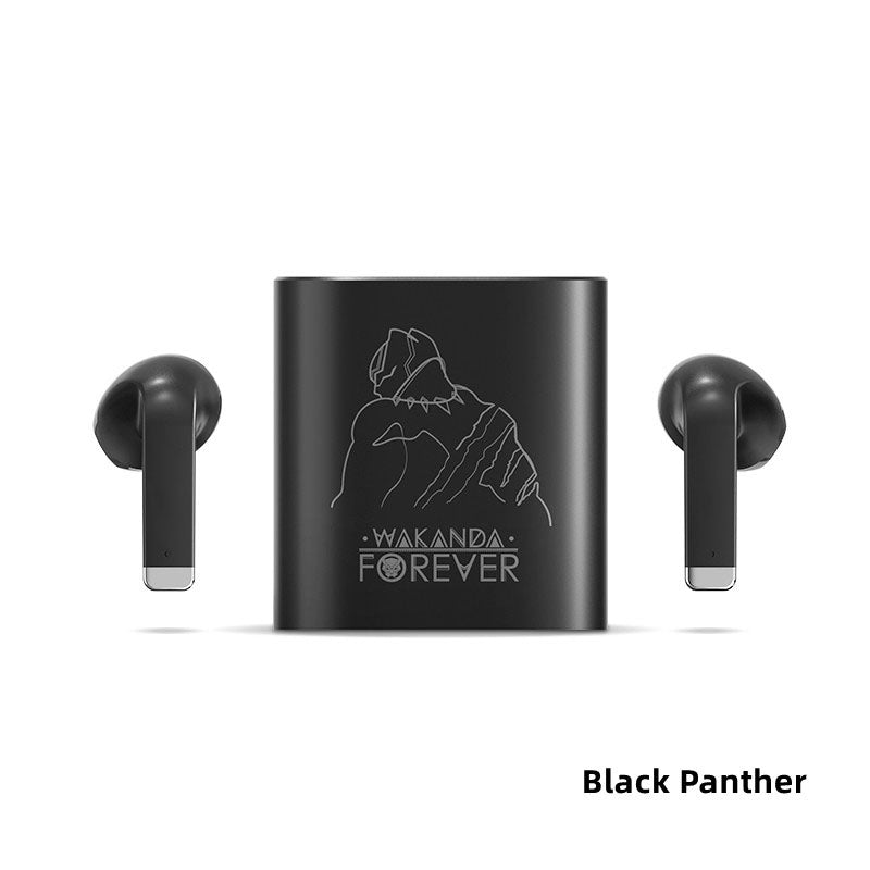 Marvel Hulk Thanos Black Panther Iron Man Captain America TWS Earbuds, Bluetooth 5.1 Wireless Earphones with Fast Charging