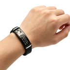 One Piece Luffy Wanted Bounty Bracelet, Monkey D Luffy Anime Stainless Steel Silicone Wristband