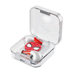Écouteurs sans fil Marvel Spider-Man Captain America Iron Man, Casque Bluetooth 5.2 Marvel TWS avec étui transparent