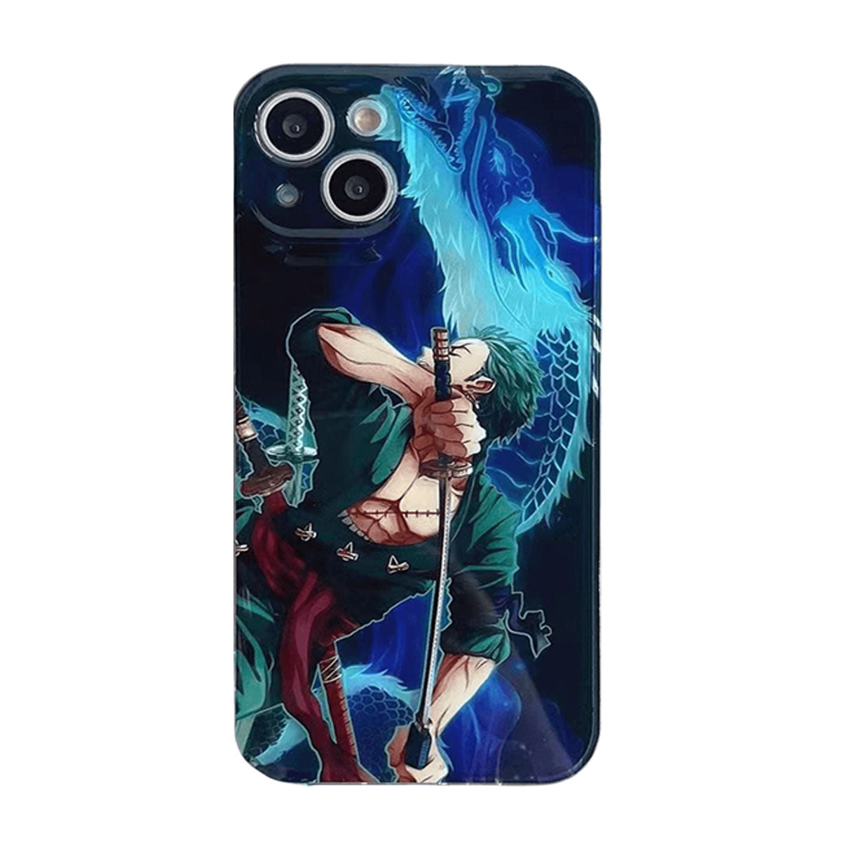 Coque de téléphone Luffy/Zoro en silicone antichoc pour iPhone