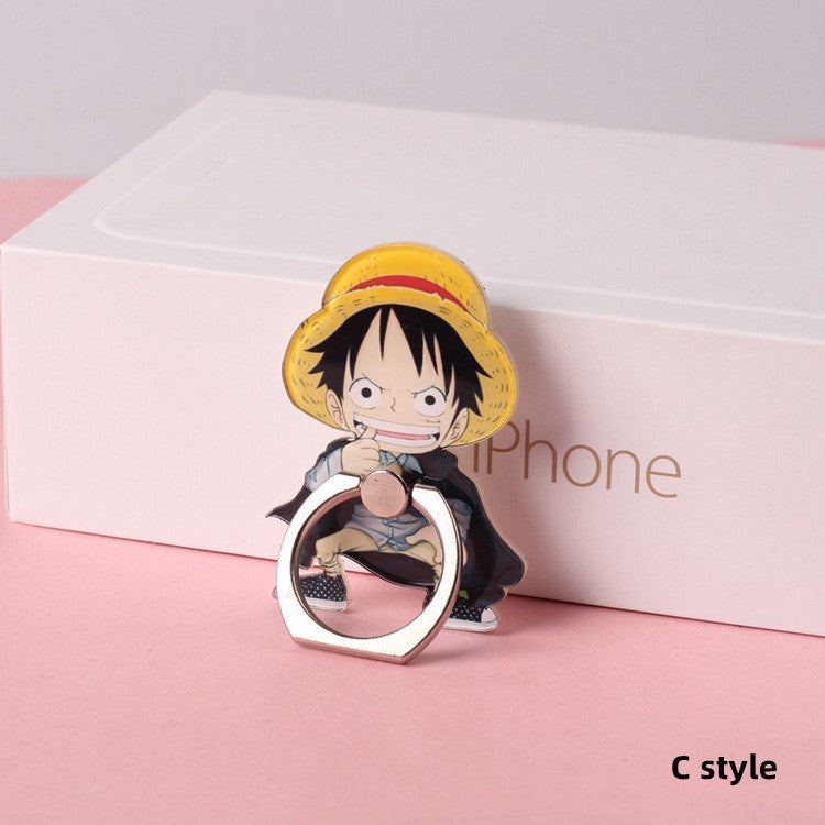 Support de téléphone autocollant à l'effigie des personnages Luffy/Chopper/Sanji