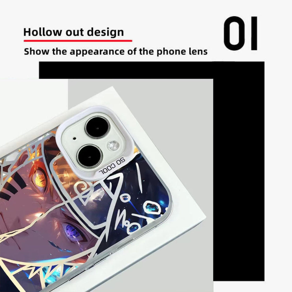 Coque de téléphone antichoc en silicone Uchiha Sasuke pour iPhone