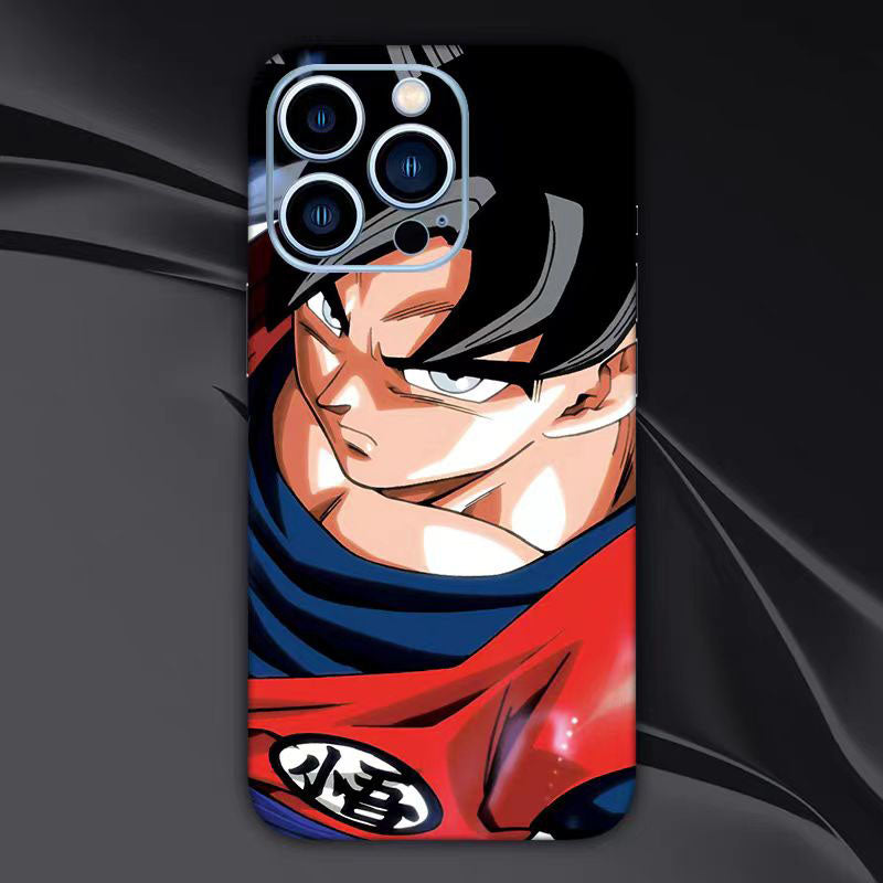 Autocollant à motif de personnage Son Goku pour coque arrière d'iPhone