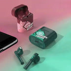 Demon Slayer Tanjiro Nezuko Bluetooth Earbuds, Anime Wireless Headphones with Charging Case