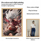 Luffy/Zoro/Sanji peuvent servir de miroirs, de peintures décoratives ou de tableaux lumineux.