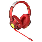 Marvel Iron Man Captain America Over‑Ear Bluetooth Gaming Headphones, Low Latency Headset with Detachable Mic