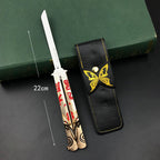 Collection amusante de couteaux papillon cool sur le thème Sasuke/Gaara