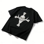 One Piece Whitebeard Edward Newgate Embroidered T-Shirt, Anime Oversized Cotton Tee