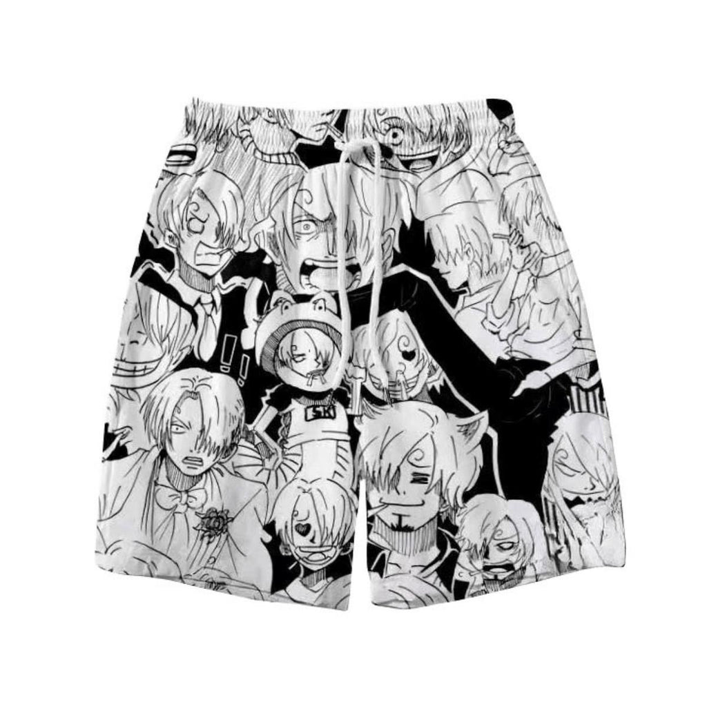Luffy/Zoro/Sanji/Ace Bermuda ample d'été pour la maison
