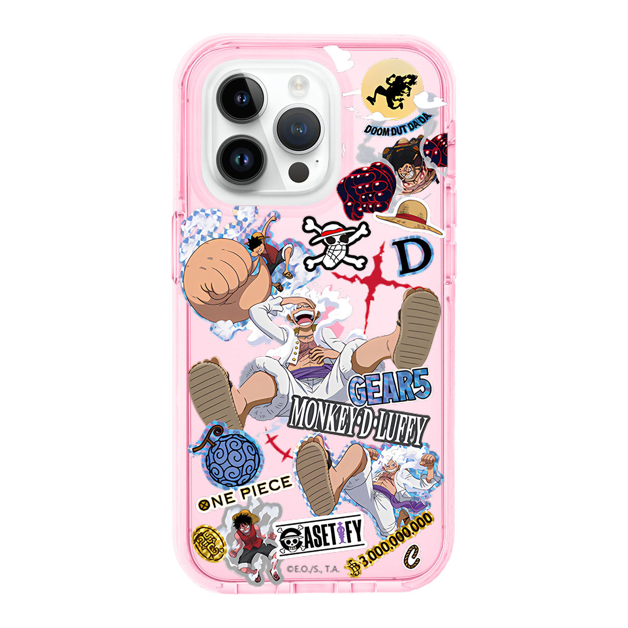 Coque de téléphone antichoc en silicone iPhone Nika Luffy