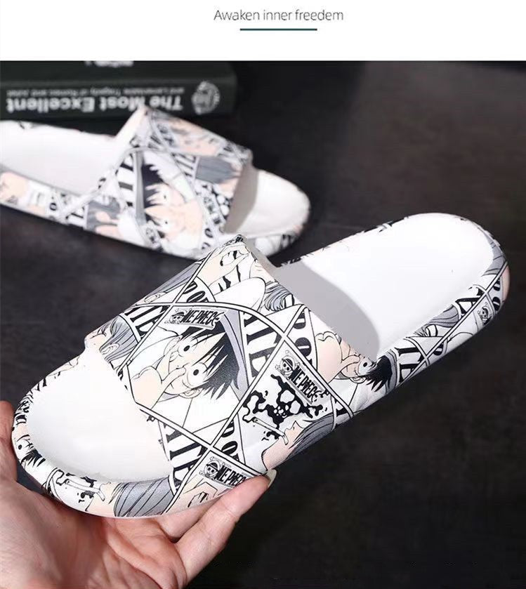 Luffy/Zoro Chaussons confortables, doux et stylés