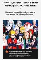 Uzumaki/Sasuke/Kakashi handsome cartoon handicraft 3D drawing