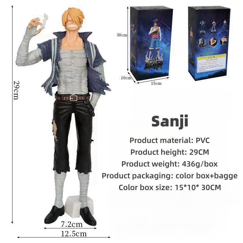 Sculpture de personnages beaux Luffy/Sanji/Zoro