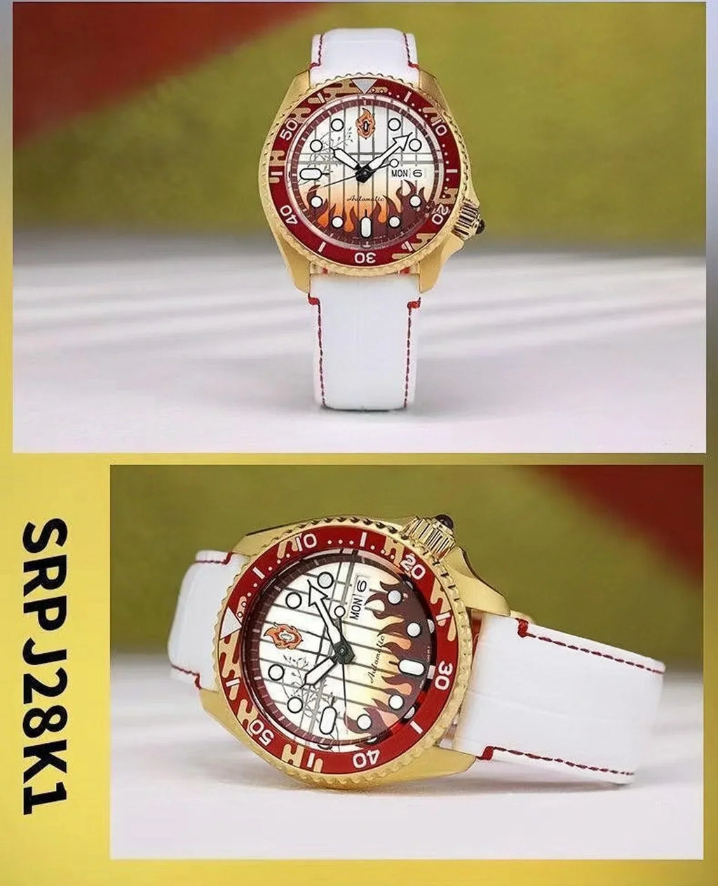 Montre à quartz unisexe Rengoku Kyoujurou, étanche 100 mètres