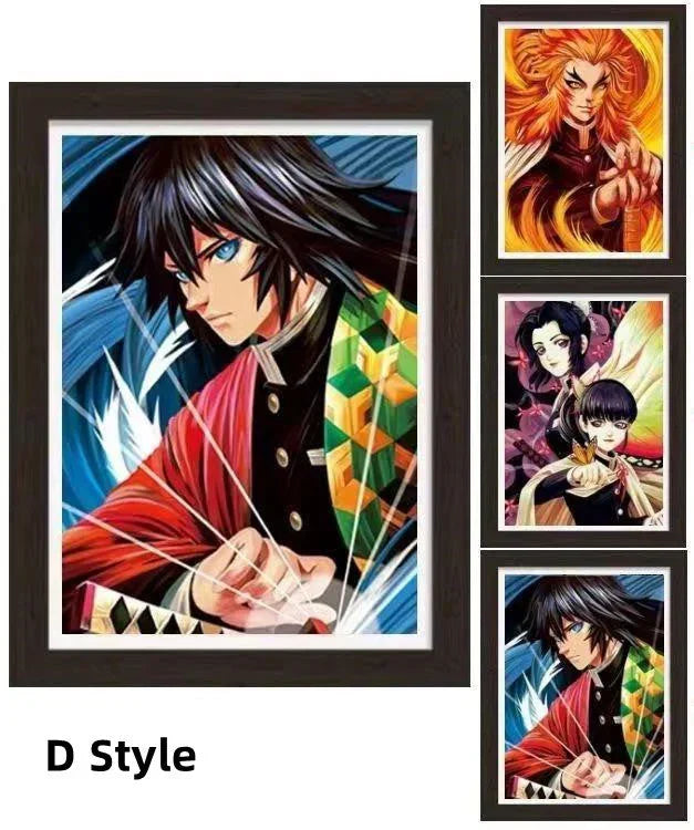 Kamado Tanjirou Hd 3D dégradé déformation peinture décorative tridimensionnelle cool