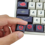 Naruto Akatsuki & Sharingan Keycaps Set - Anime Artisan Keycaps for Mechanical Keyboard