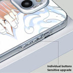 One Piece Luffy Nika Form iPhone Case, Monkey D Luffy Gear 5 Anime Shockproof Phone Cover