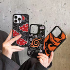 Coque de téléphone antichoc en silicone Kurama/Akatsuki pour iPhone