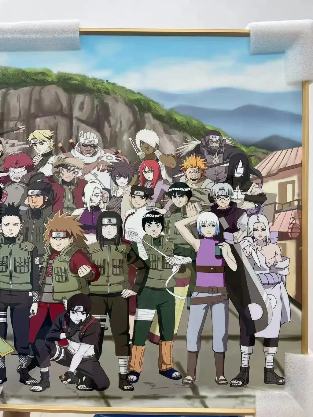 Dessin artisanal de famille Uzumaki, belle photo de dessin animé