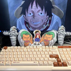 Porte-clés Luffy/Zoro avec Phrases Cultes