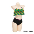 Maillot de bain bikini femme Nezuko/Tanjirou/Zenitsu/Giyuu Cosplay charmant et sexy